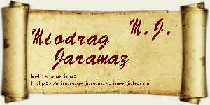 Miodrag Jaramaz vizit kartica